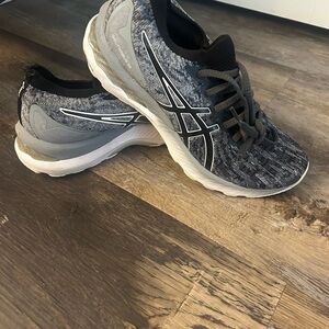 ASICS Charcoal and Black Athletic Sneakers